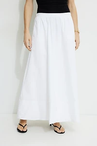 Lily Voluminous Poplin Maxi Skirt