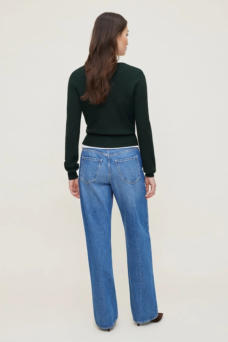 Cardigan à col rond Rebecca