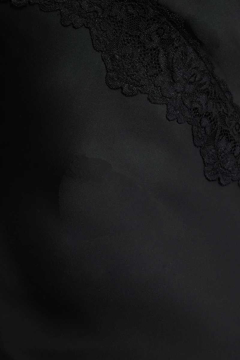 Robe nuisette maxi asymétrique