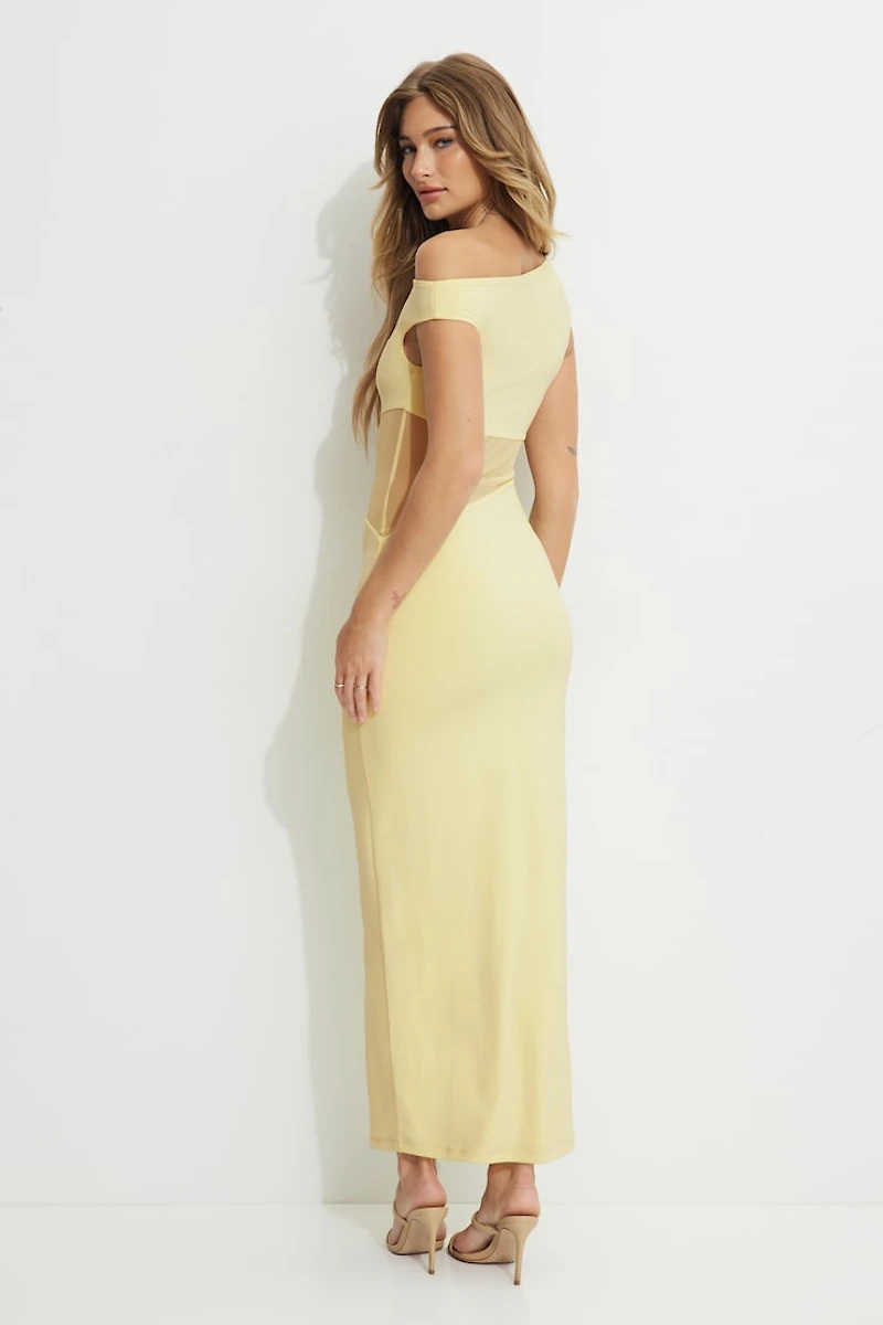 Sheer Sculpt Maxi Dress