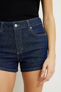 Claudia High Rise Mom Denim Shorts