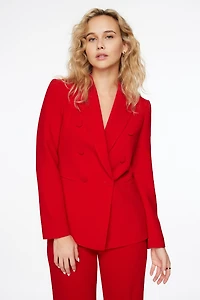 Fitted Double Breasted Blazer