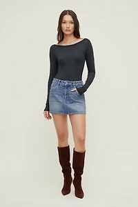 Gia Mini Denim Skort