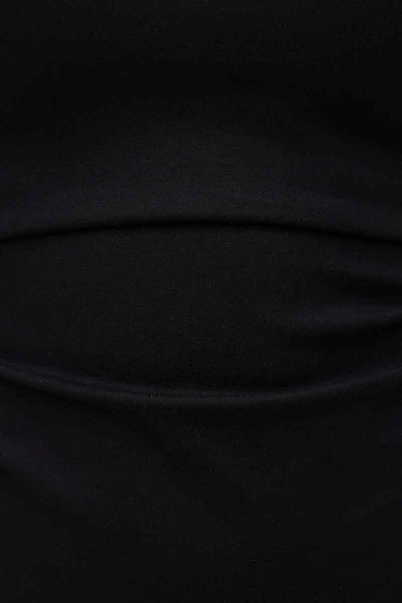 Crewneck Ponte Maxi Dress