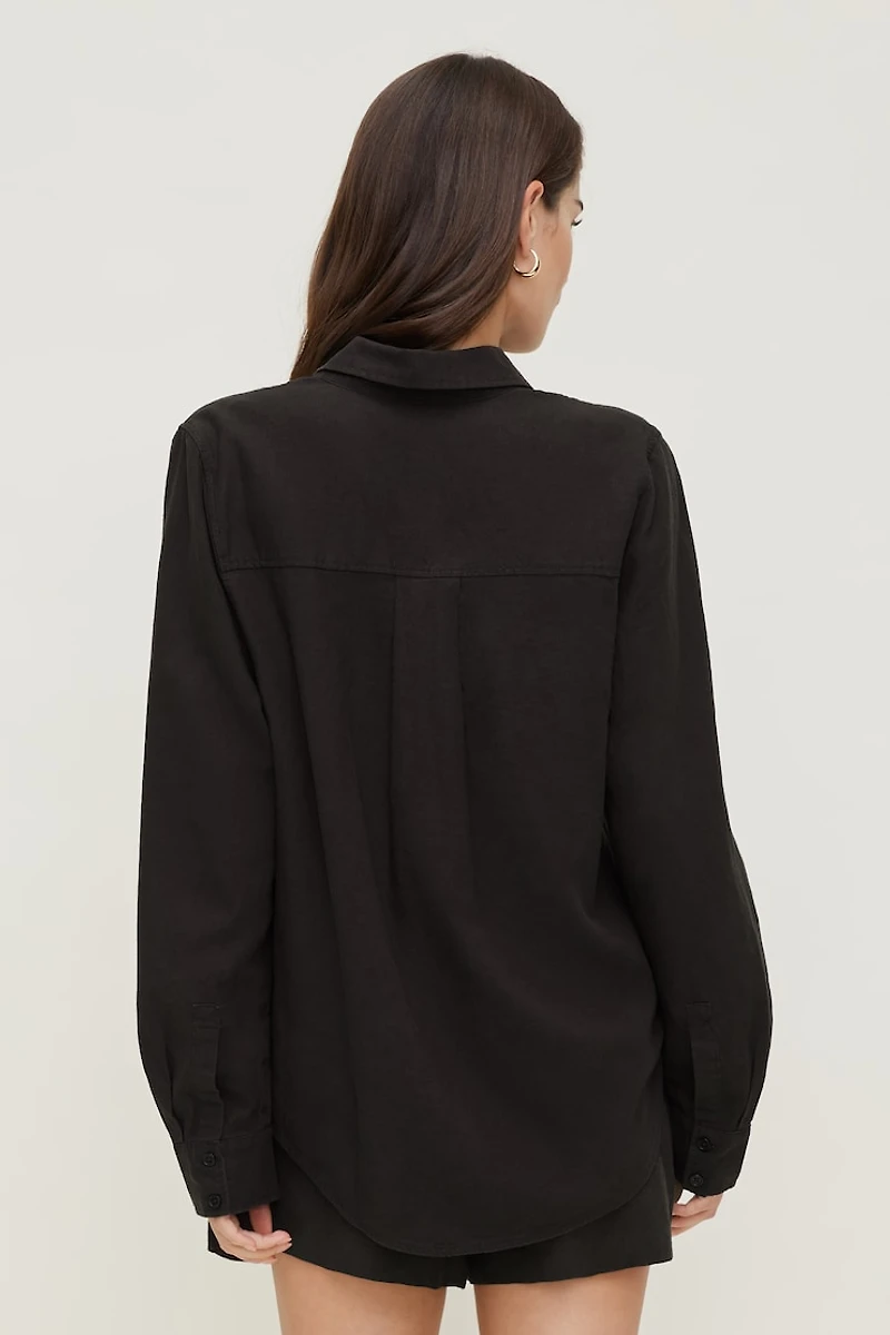 Chemise en lin surdimensionnée Isla