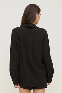 Chemise en lin surdimensionnée Isla