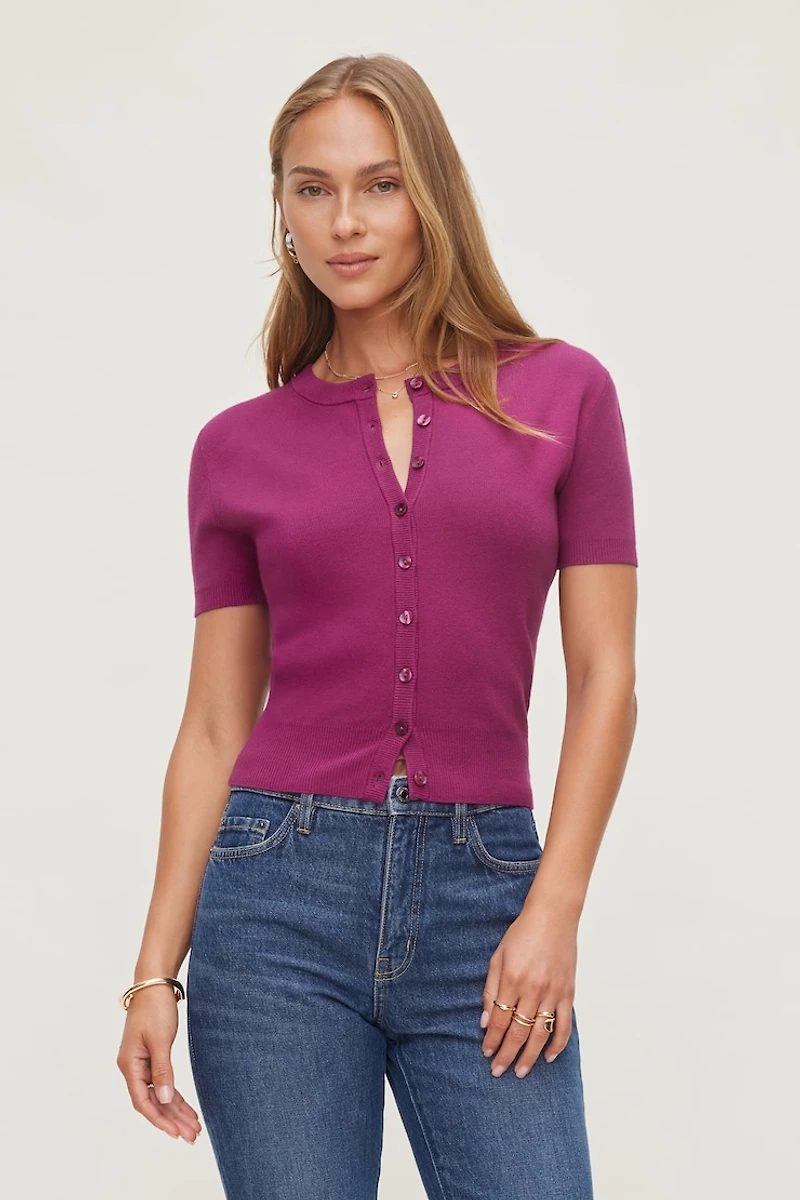 Becca Short Sleeve Cardigan
