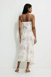 Celeste Asymmetric Maxi Slip Dress