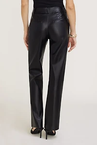 Camelia Straight Leg Faux Leather Pants