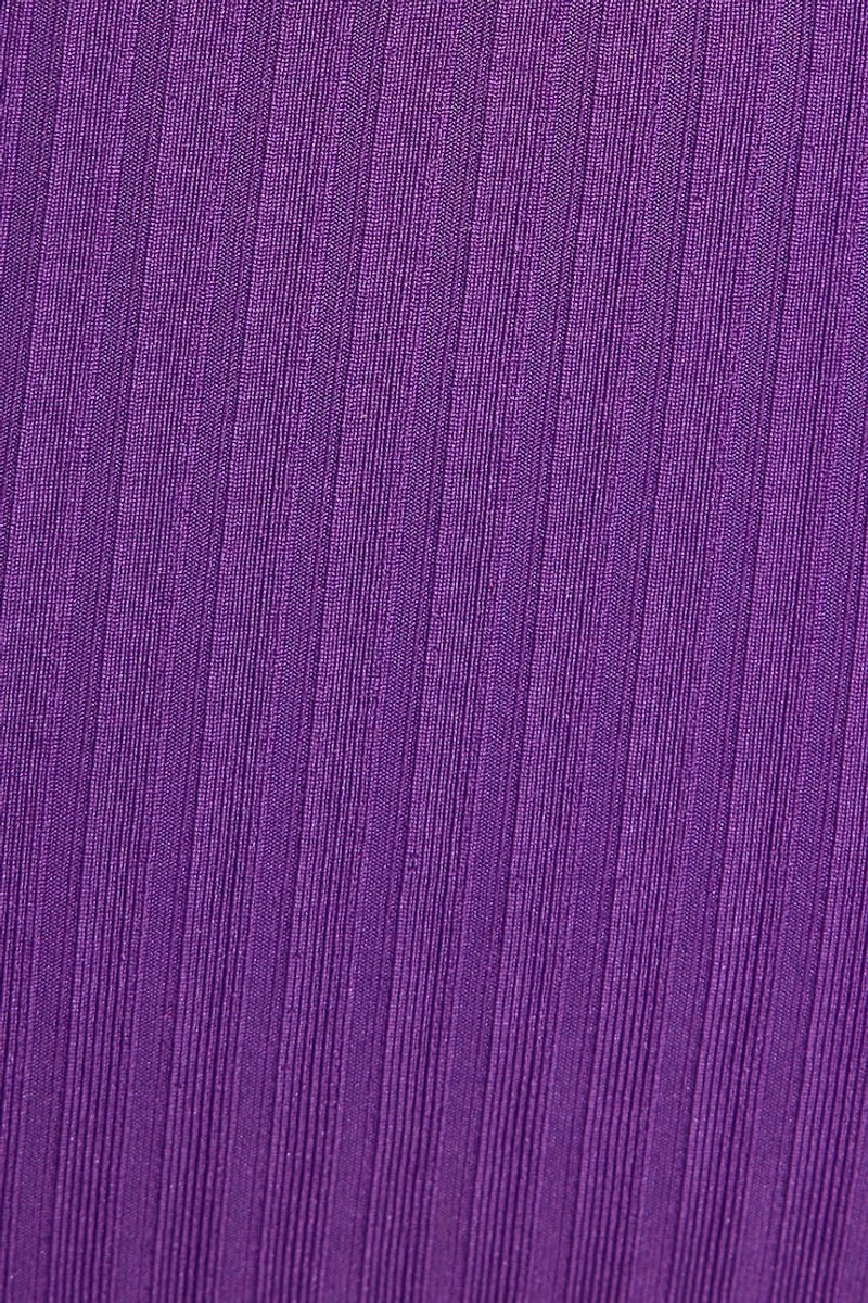 Ribbed Cheeky Side Tie Bikini Bottom