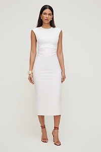 Crewneck Ponte Maxi Dress