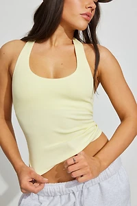 Scoop Ribbed Halter Top