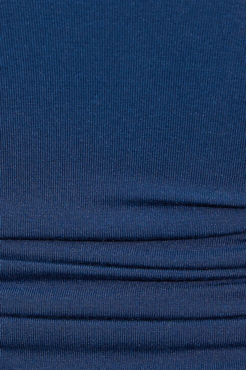 Robe combicourt froncée à taille basse