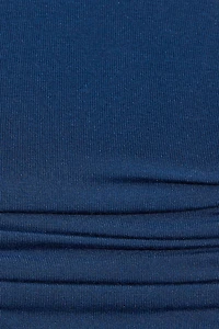 Robe combicourt froncée à taille basse