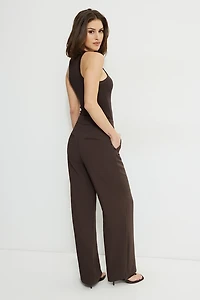 Pantalon fluide à jambe droite Yasmin