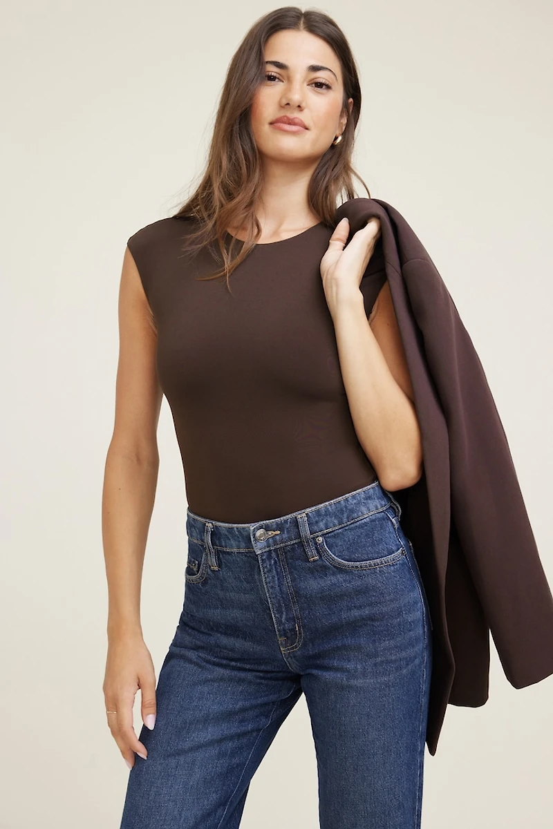 Short Sleeve Sculpt Extended Bodysuit