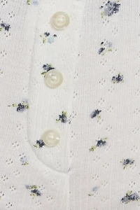 Tiny Pointelle Lettuce Edge Shorts