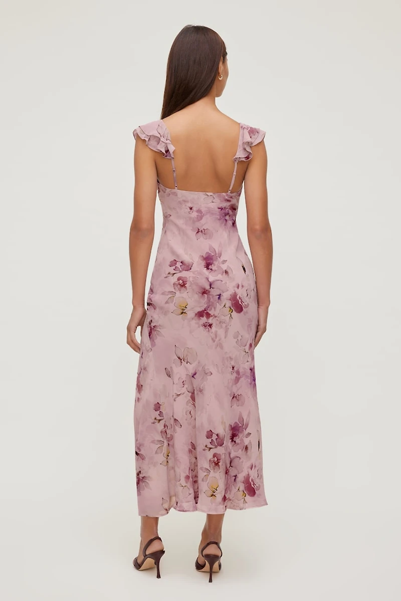 Floral Ruffle Maxi Dress