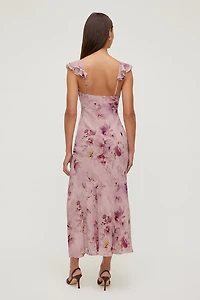 Floral Ruffle Maxi Dress