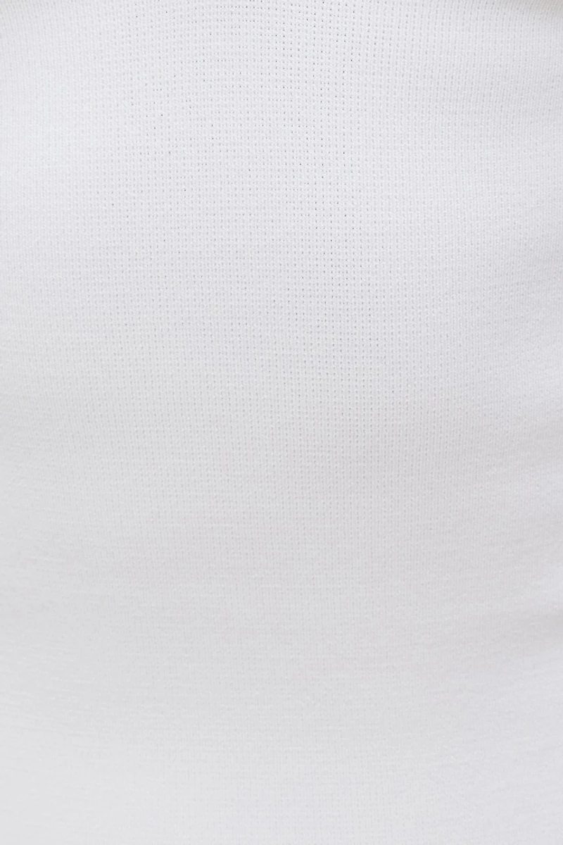 Haut licou en tricot à col dentelé