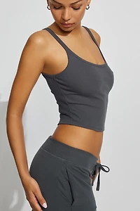 Camisole côtelée à col échancré SoftActive