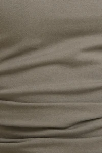 Minirobe froncée en coton-spandex Katia