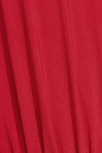 Deep Plunge Pleated Bodysuit