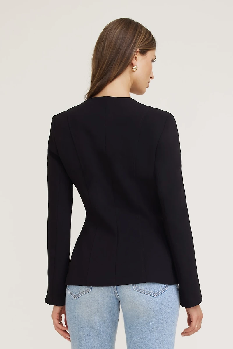 Veston à silhouette sablier