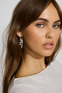 3 Pack Smooth & Textured Hoop Earrings