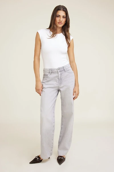 Mika Mid Rise Relaxed Straight Leg Jeans