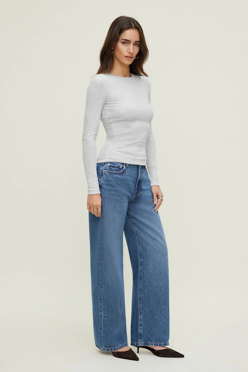 Tedi Ribbed Long Sleeve T Shirt