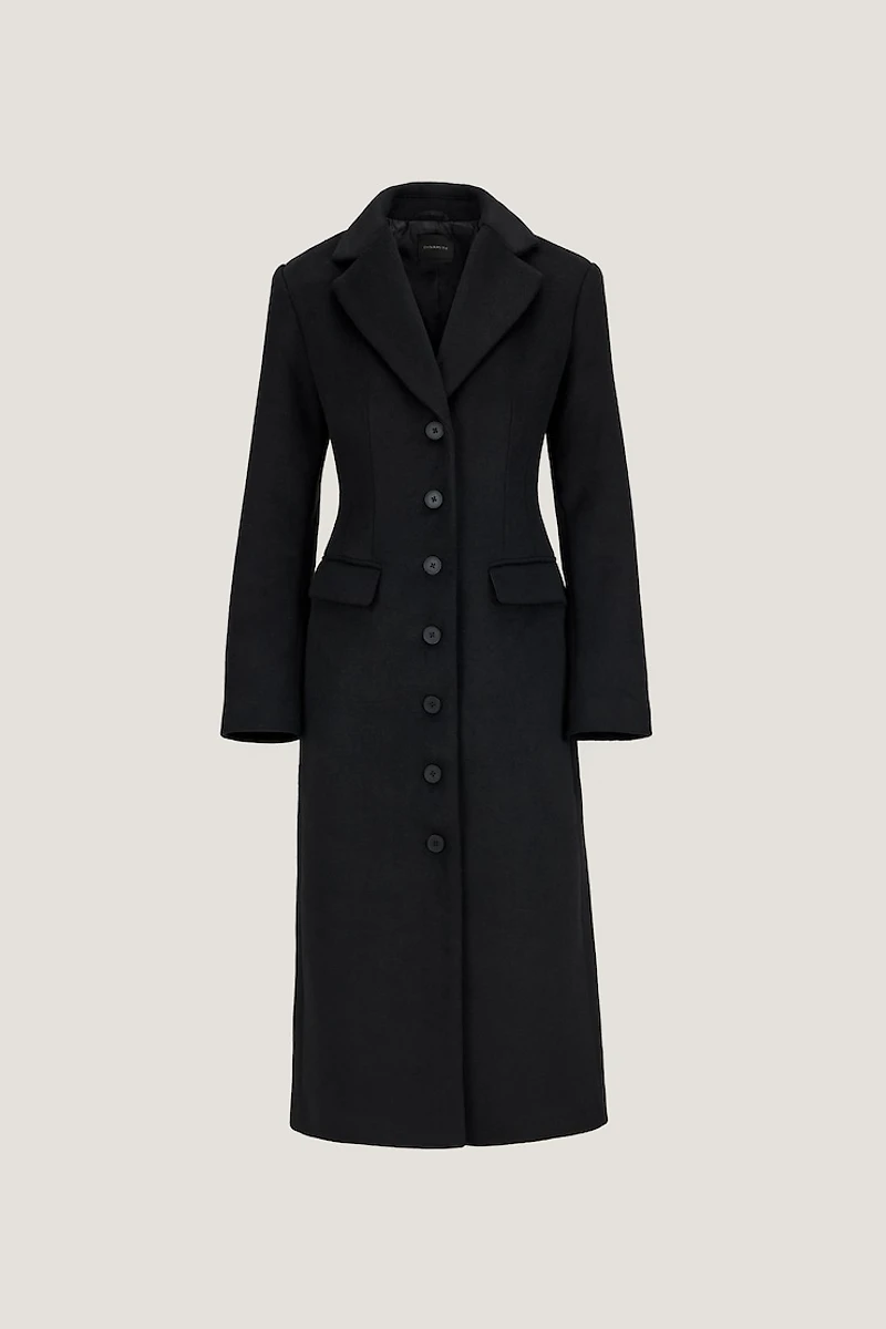Cinched Wool Coat