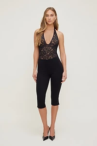 Lace Plunge Bodysuit