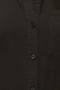 Chemise en lin surdimensionnée Isla