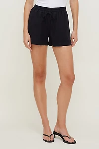 Linen High Rise Shorts