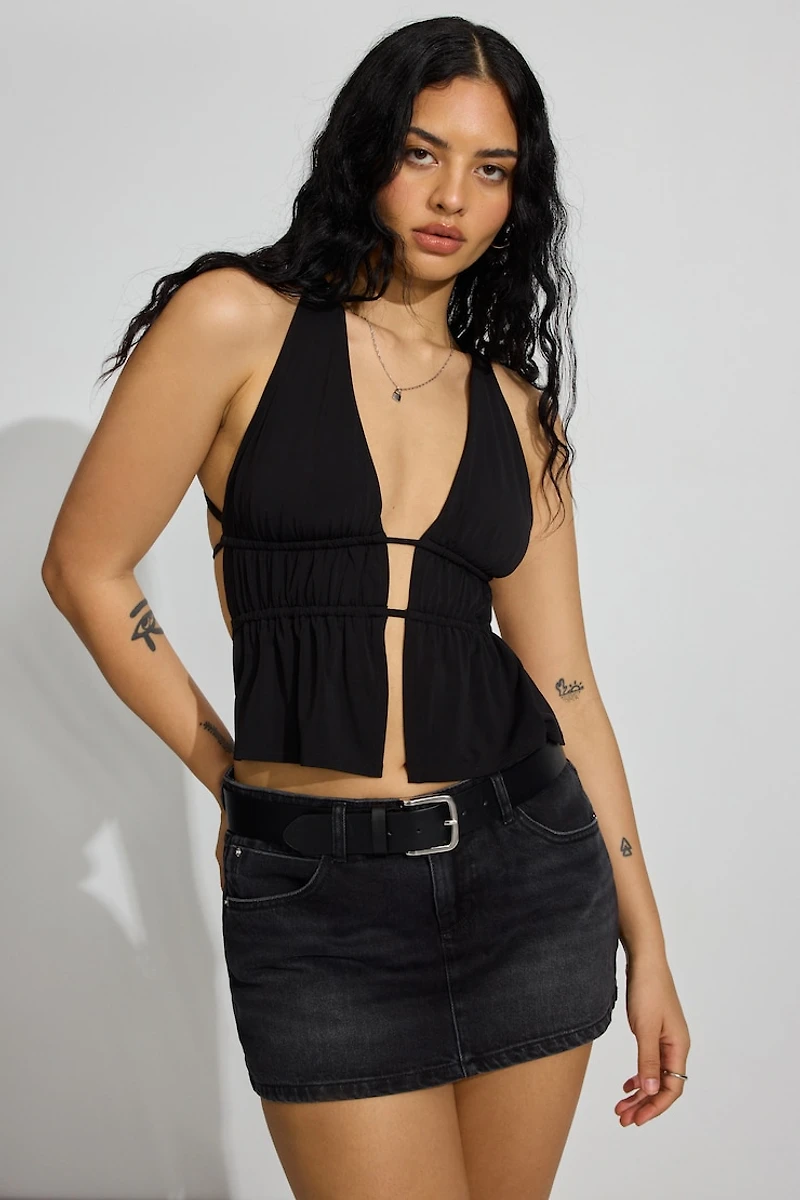 Plunge Flyaway Tank Top