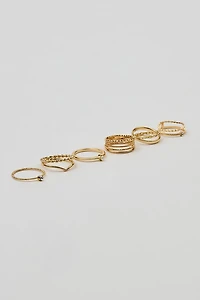 Set of 6 Super Delicate Rings