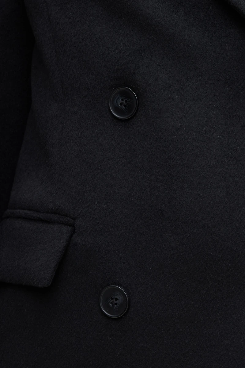 Manteau surdimensionné en laine à double boutonnage