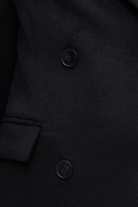 Manteau surdimensionné en laine à double boutonnage