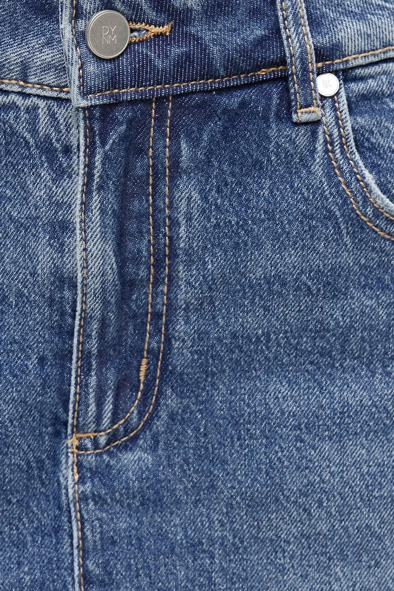 Minijupe-short en denim Gia