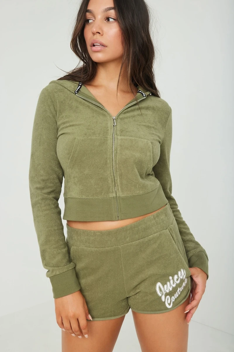 Short en French terry à insigne JUICY COUTURE
