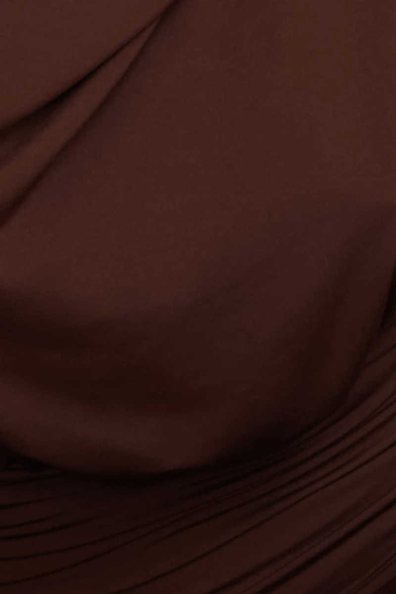 Robe maxi à col châle licou Sculpt