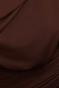 Robe maxi à col châle licou Sculpt