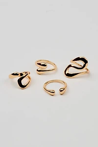 Set of 4 Open S Rings