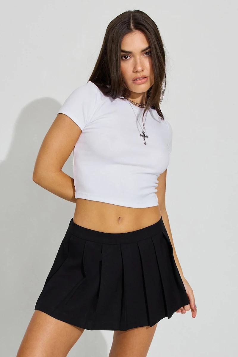 Nicole Pleated Micro Skort
