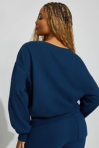 Chandail à encolure en V surdimensionné SoftTerry