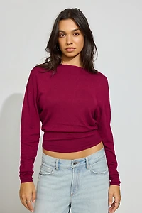 Open Cross Back Sweater