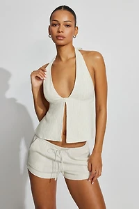 Clean Linen Mini Shorts