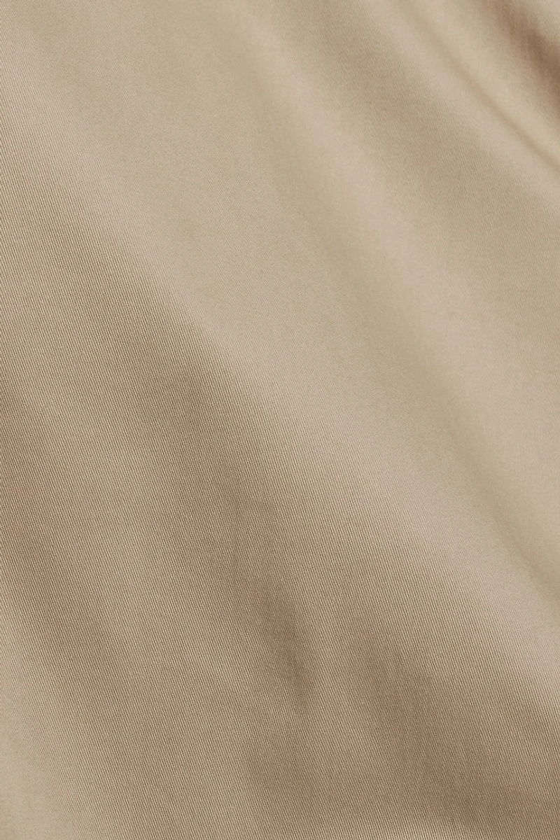 Crop Twill Bomber Jacket