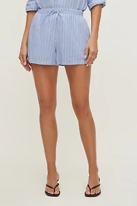 Short en lin à enfiler